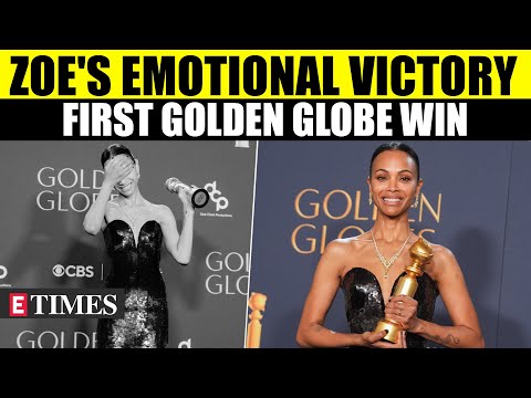 &#039;My Heart Is Full&#039;, Zoe Saldaña Breaks Down In Tears After Golden Globes Win, Touching Speech