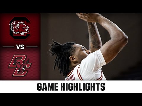 South Carolina vs. Boston College Game Highlights | 2024-25 ACC Men&#039;s Basketball